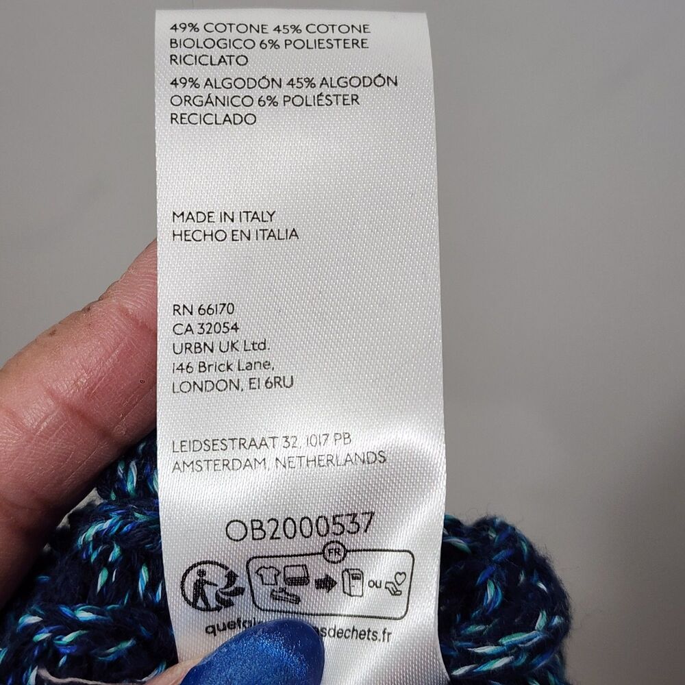 Anthropologie Pilcro Stitched Sleeveless Knit Sweater Tank Navy Blue NWT Size M - Picture 16 of 16